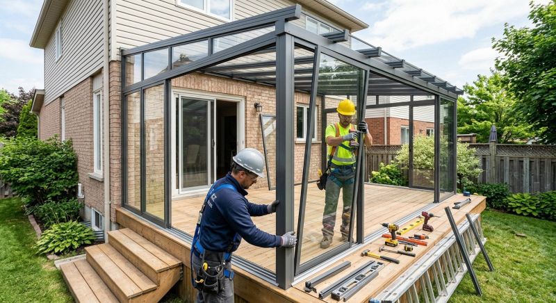 Deck Enclosure Installation in Longmont, CO