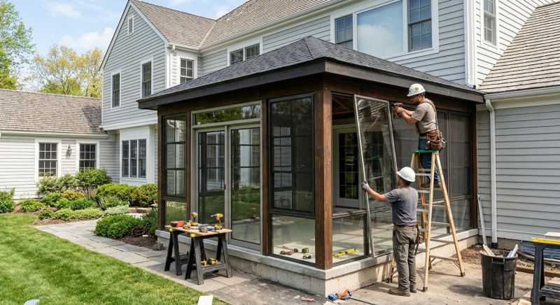 Enclosed Porch Construction in Asheville, NC