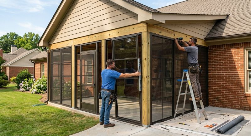 Enclosed Porch Installation in Austin, TX