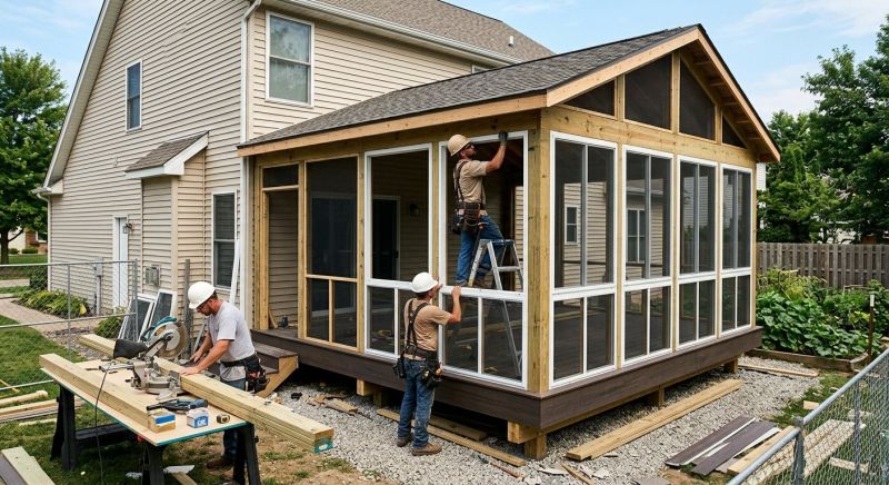 Enclosed Porch Installation in Boulder, CO