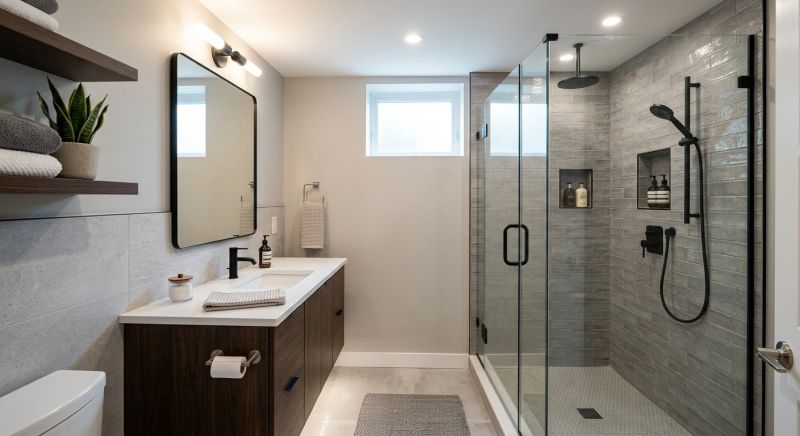 Granite Shower Installation in Portland, ME