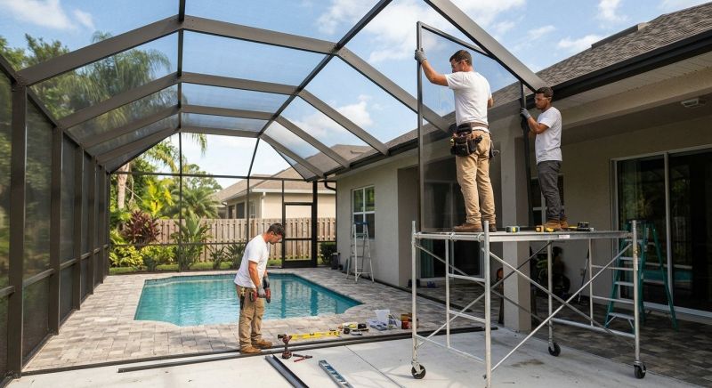 Lanai Enclosure Installation in Dallas, TX