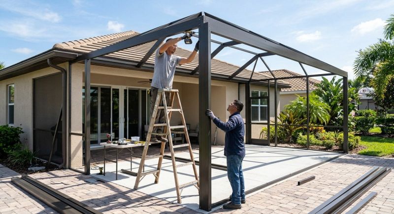 Lanai Enclosure Installation in Austin, TX