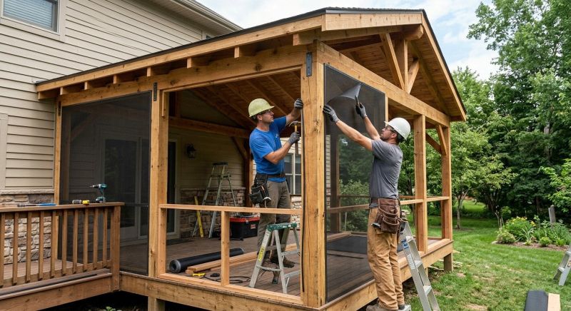 Porch Enclosure Installation in Nashville, TN