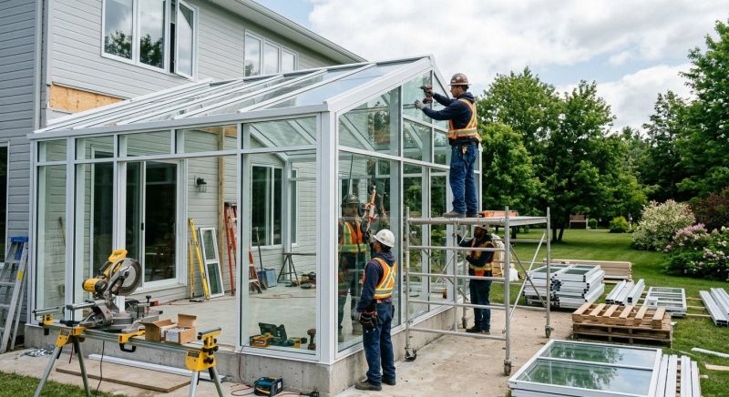 Sunroom Addition Construction in Longmont, CO